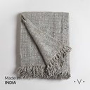 Manta Kodra Gris 130X170 Cm Vassa Home