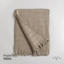 Manta Bourke Beige 130X170 Cm Vassa Home