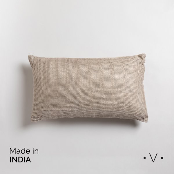 [4115054] Almohadon Rectangular Bourke Beige 50X30 Cm Vassa Home