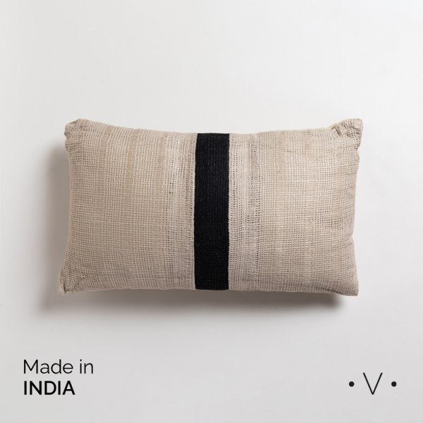 [4115060] Almohadon Rectangular Bogan Beige 50X30 Cm Vassa Home