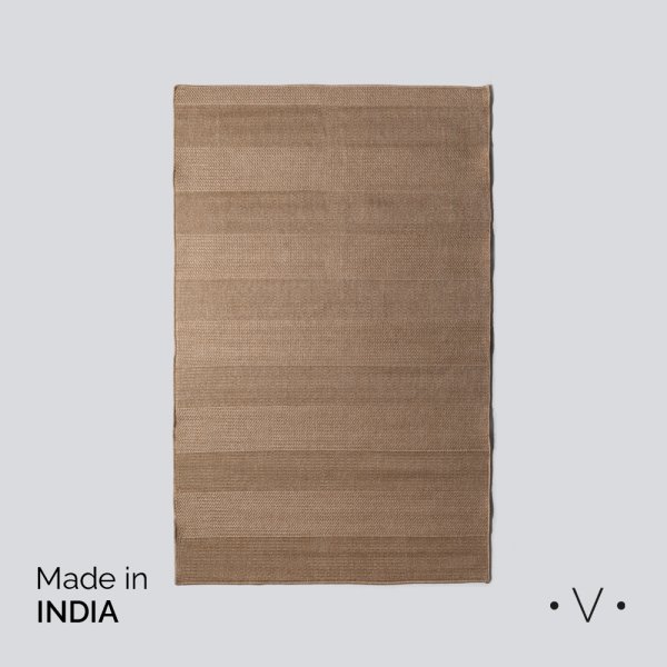 [4115062] Alfombra Simil Yute Beige 160X250 Cm Vassa Home