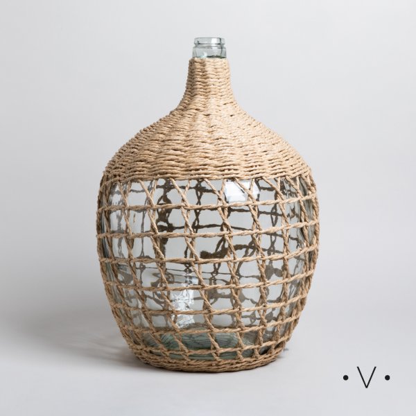 [4115112] Florero Botellón Xl Nashik 53X35 Cm Vassa Home