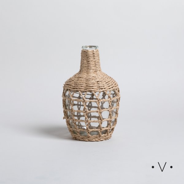 [4115113] Florero Botellón Nashik 26X15 Cm Vassa Home