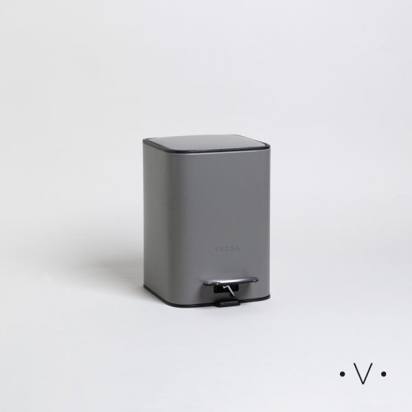 [4115153] Cesto De Basura Cuadrado 3 L Vassa Home