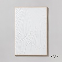 Cuadro Big Palm White 62X92 Cm Vassa Home