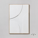 Cuadro Shapes White 62X92 Cm Vassa Home
