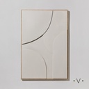 Cuadro Shapes Beige 62X92 Cm Vassa Home