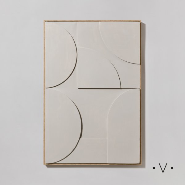 [4115202] Cuadro Geometric Beige 62X92 Cm Vassa Home