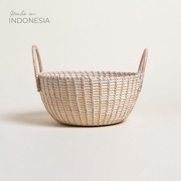 Cesto Con Manijas Kendari 13X27 Cm