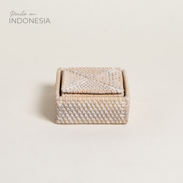 [4115223] Set X 6 Posavasos Cuadrados Kendari 10 Cm