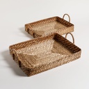 Bandeja Rectangulare Vinh Natural 45X36 CM