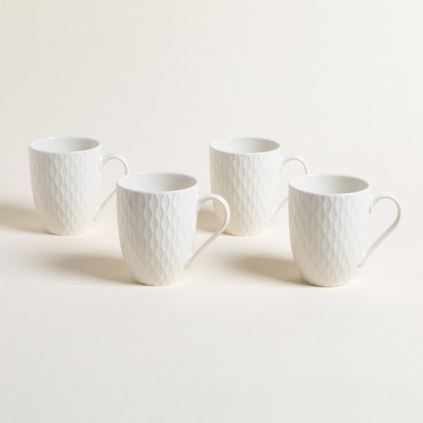Set X 4 Mugs Curves 300 Ml
