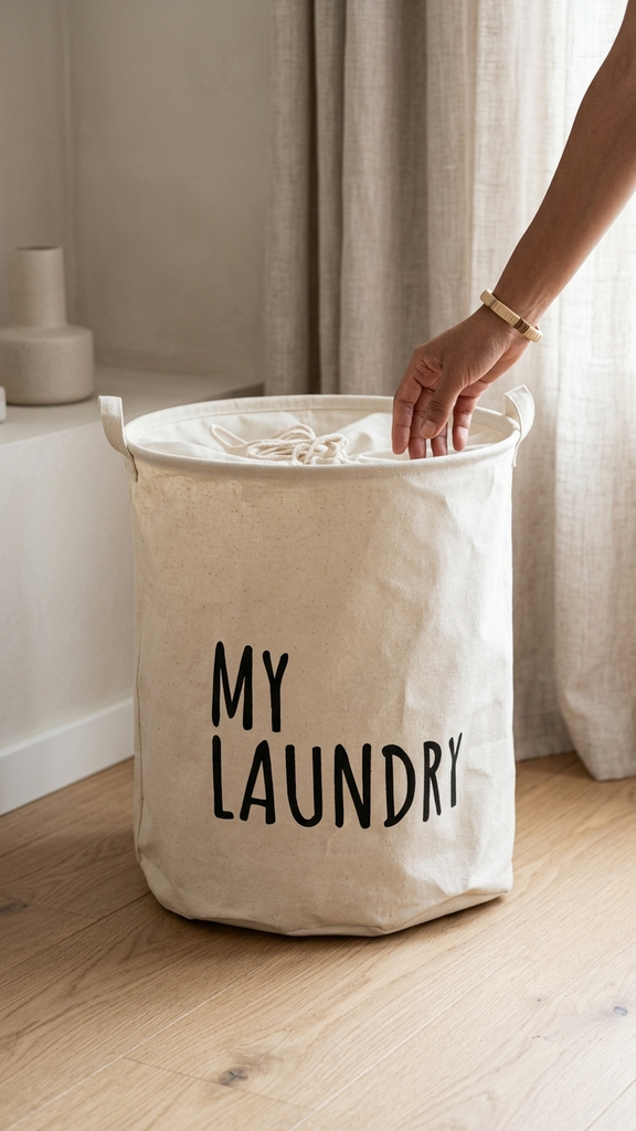 [256880] Cesto De Ropa My Laundry 35X45Cm Blanco