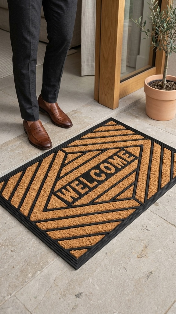 Alfombra De Entrada En Fibra De Coco Y Goma (40X60 Cm)