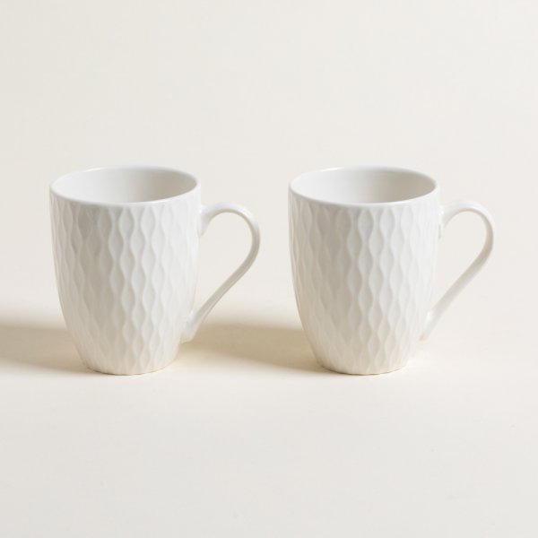 [411668] Set X 2 Mugs Curves 300 Ml