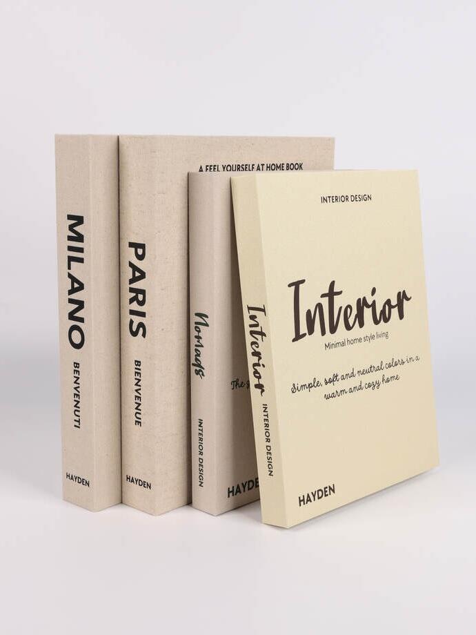 [141817] Set X 2 Caja Tipo Libro 33X25X4,5 Cm Y 30X23X3 Cm. Cc250