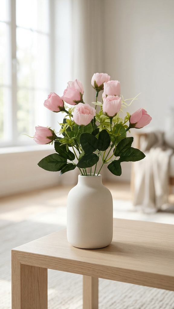 [413626] Rose Bud X 5 X31Cm Pink