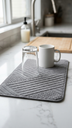 Paño Secaplatos De Polyester Con Diagonales 38X50Cm Gris Oscuro