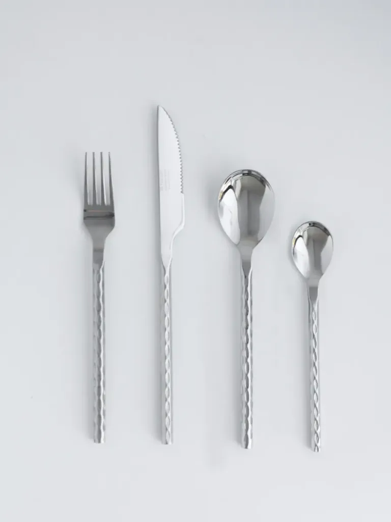 [1578] Set x24 Cubiertos Feuer Circular Acero Inoxidable