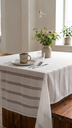 Mantel 140 x 250 Voile Luxury Blanco