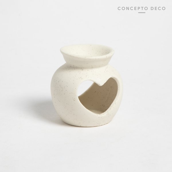 [165605] Horno Difusor Corazon Blanco 6X8Cm