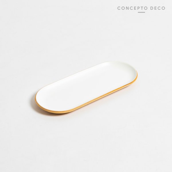 [165535] Bandeja Madera Sauce Blanco 23X10Cm