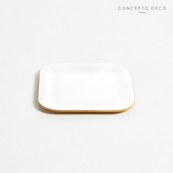 [165541] Bandeja Madera Sauce Blanco 16X16Cm