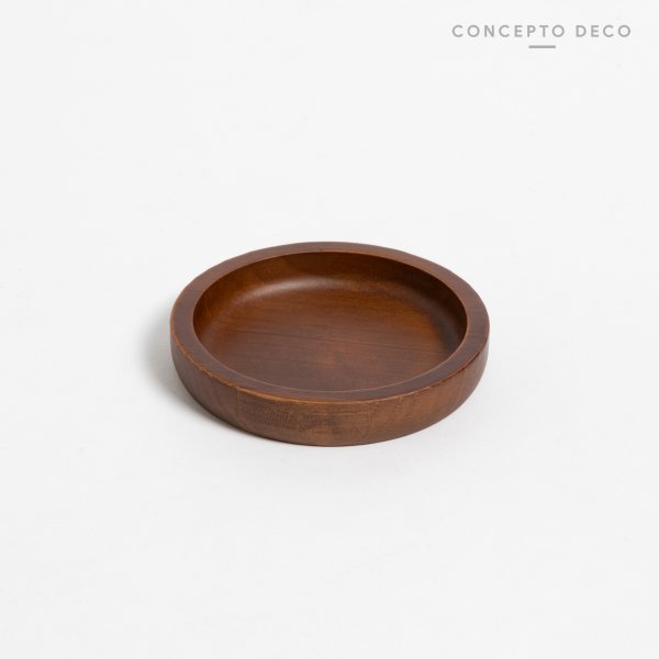 [165611] Jabonera Madera Teca Redondo 11,5Diamx2Cm