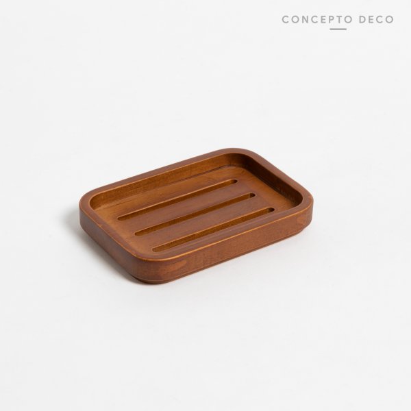 [165614] Jabonera Madera Teca Cuadrado 13X1,5Cm
