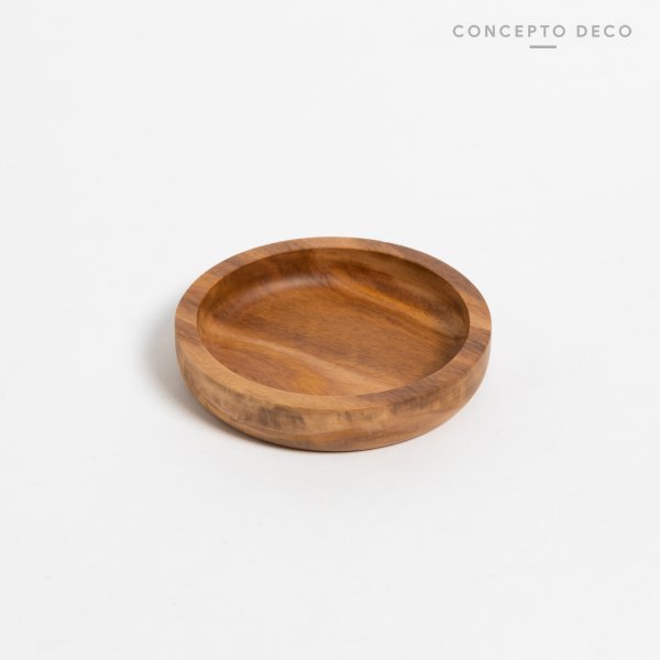 [165622] Jabonera Madera De Mango Redondo 11,5Diamx2Cm