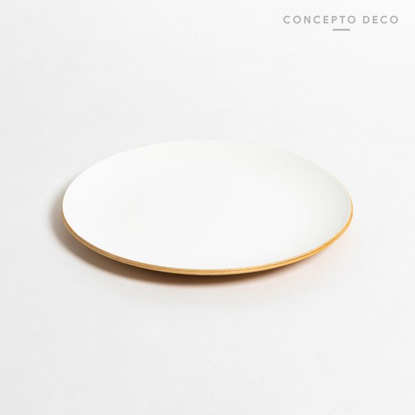 [165534] Bandeja Madera Sauce Blanco 25Cm