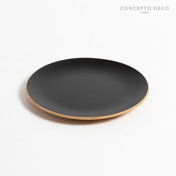 [165542] Bandeja Madera Sauce Negro 25Cm