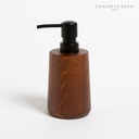 Dispenser Madera Teca Redondo 15X7Cm