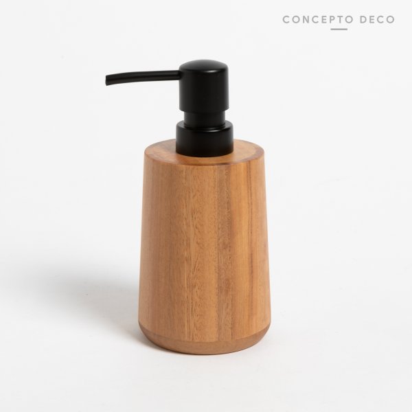 [165620] Dispenser Madera De Mango Redondo 15X7Cm
