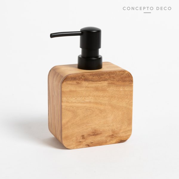 [165623] Dispenser Madera De Mango Cuadrado 14X5,5Cm
