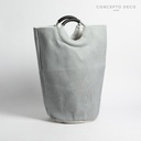 Cesto Laundry Corderoy Gris 57X30Cm