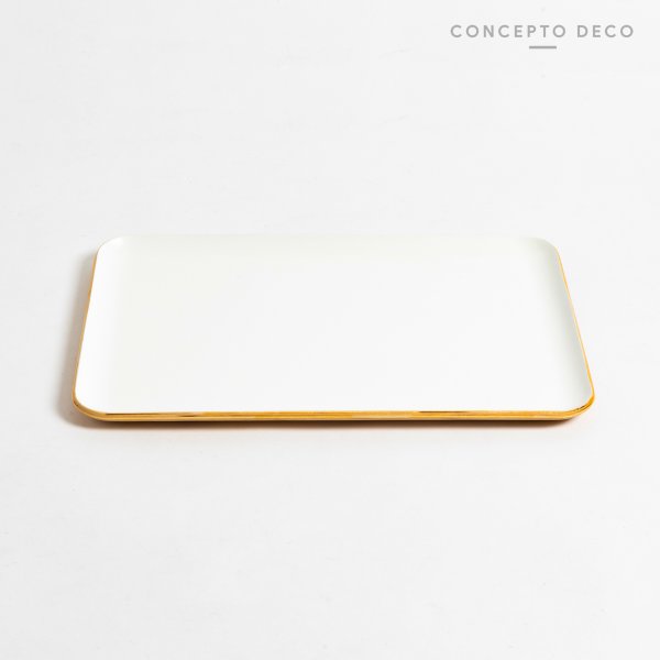 [165538] Bandeja Madera Sauce Blanco 33X23Cm