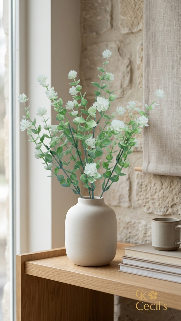 [413517] Greenery X 5 X  35 Cm. Green White