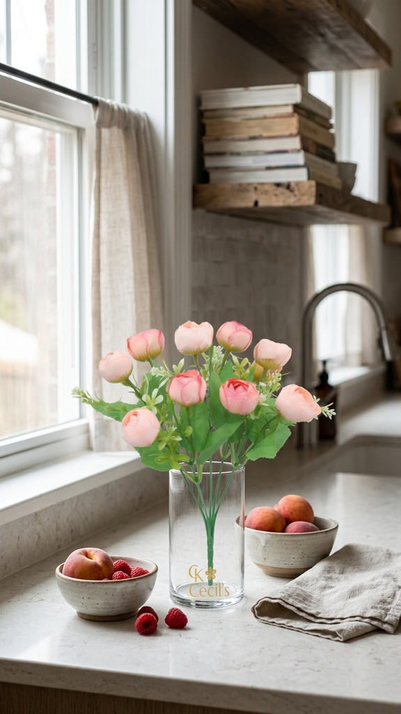 [413534] Ranunculus X 5 X 32 Cm. Salmon