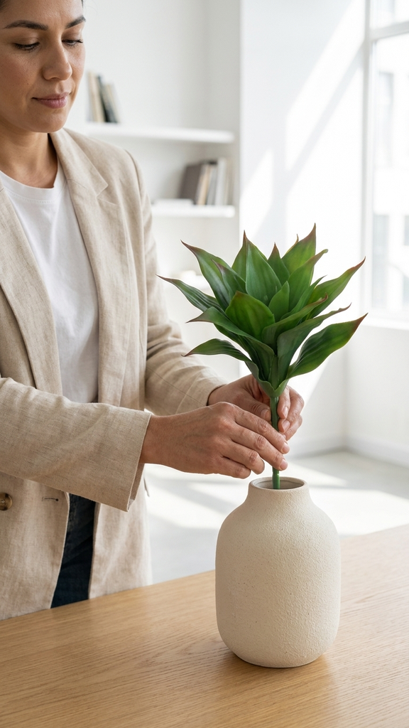[413549] Agave 26 Cm. Green
