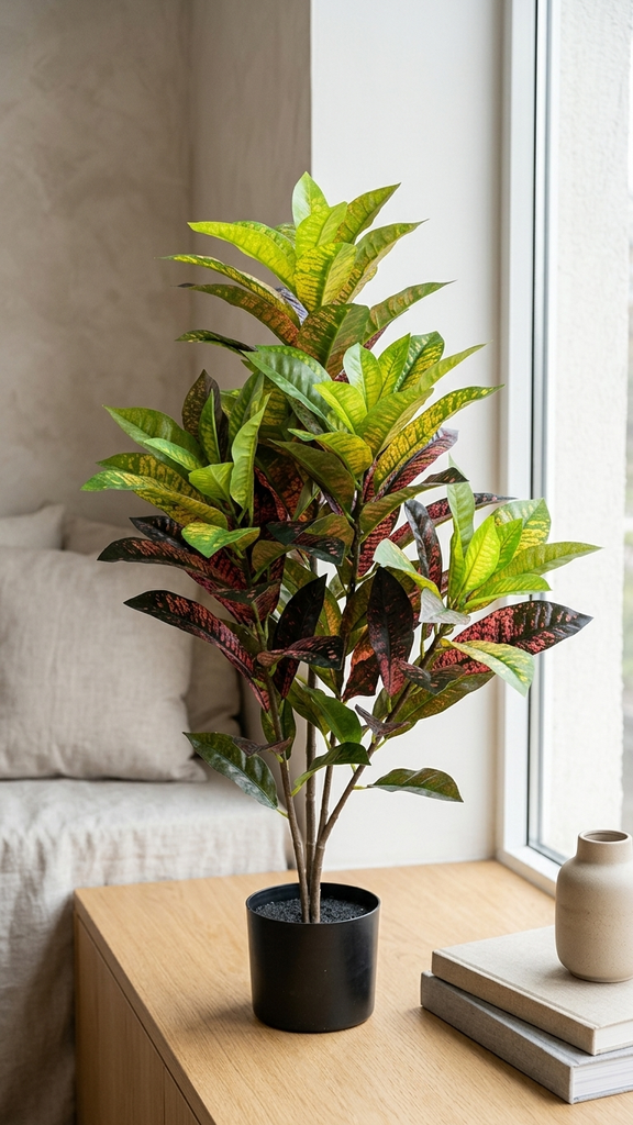 [413551] Croton Plant Nat.Touch 91Cm Green