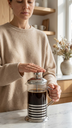 Cafetera Embolo Base Acero 1000 Ml