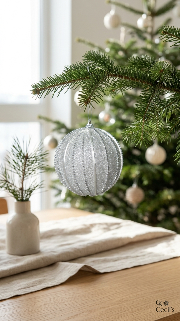 [277097] Set x 6 Esferas Navideñas 10 cm – Plateado