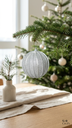 Set x 6 Esferas Navideñas 10 cm – Plateado