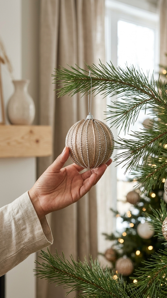 [277098] Set x 6 Esferas Navideñas 10 cm – Champagne