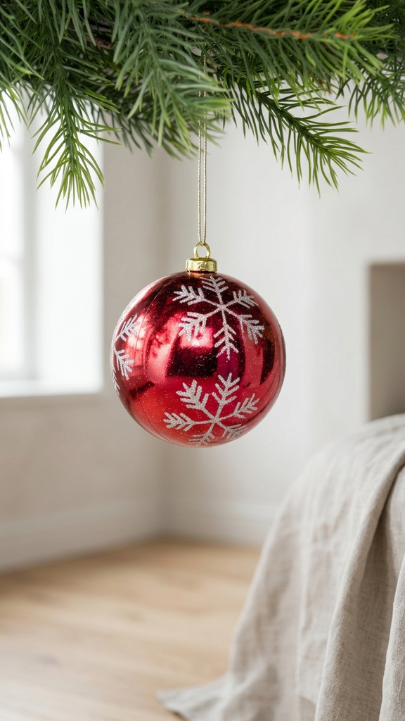 [277125] Set x 6 Esferas Navideñas 10 cm – Bordó