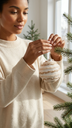 Set x 6 Esferas Navideñas 8 cm – Blanco