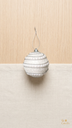 Set x 6 Esferas Navideñas 10 cm – Blanco