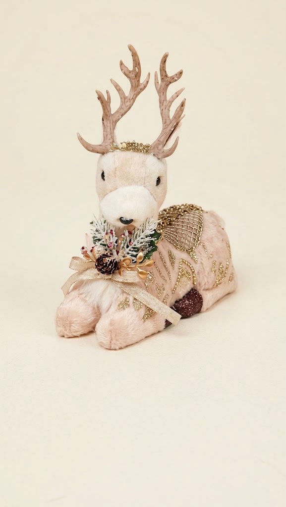 [277253] Figura Ciervo Sentado 26 cm – Beige