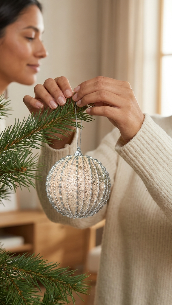 [277296] Set x 6 Esferas Navideñas 10 cm – Champagne